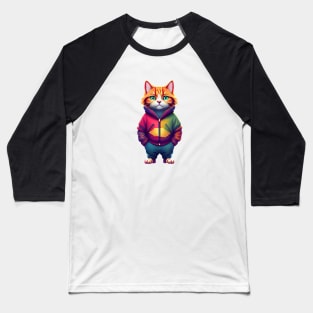 Serious red cat Baseball T-Shirt